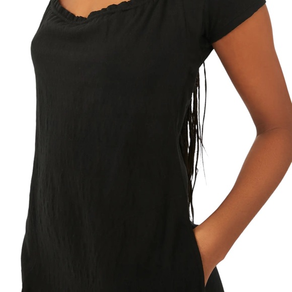 Free People Beach VIVI MINI Dress Cover Up Black Woman Small New Tags Coastal - Picture 5 of 15